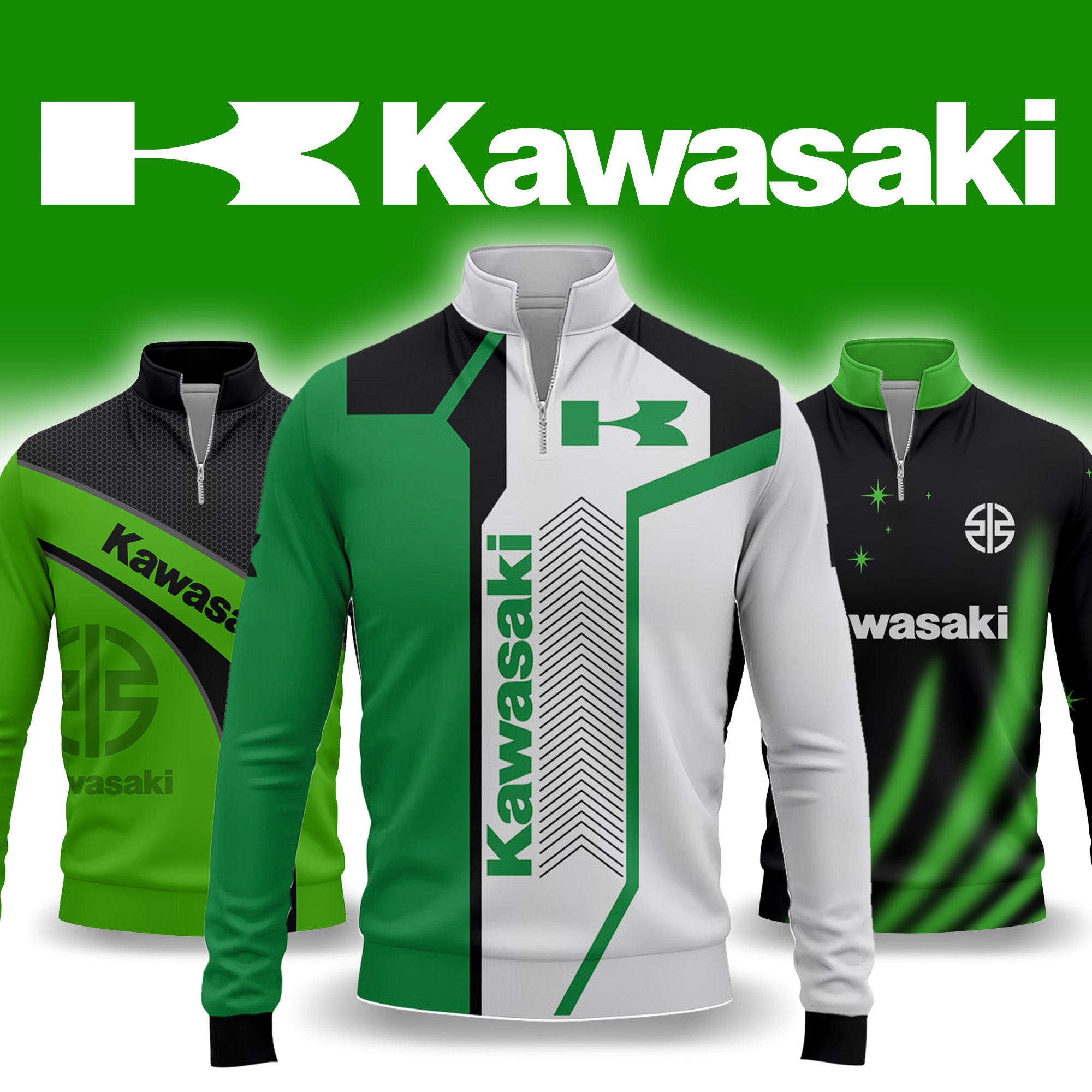 Kawasaki Quarter-zip Pullover