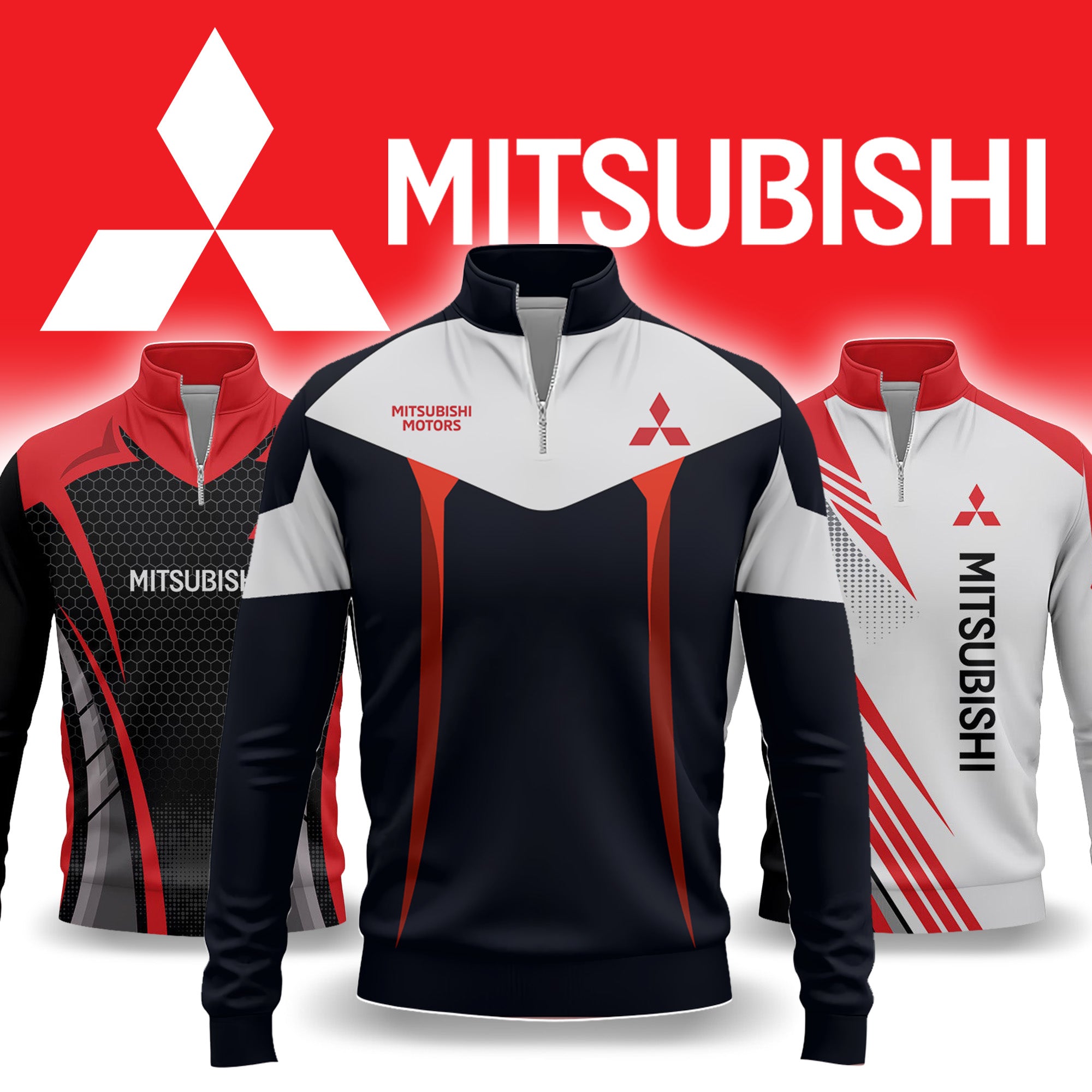 Mitsubishi Quarter-zip Pullover