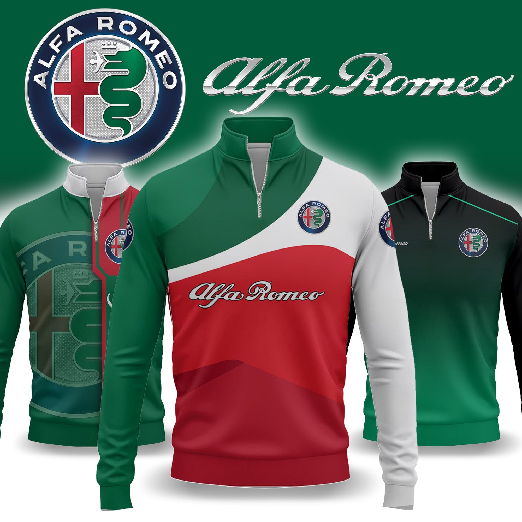 Alfa Romeo Quarter-zip Pullover
