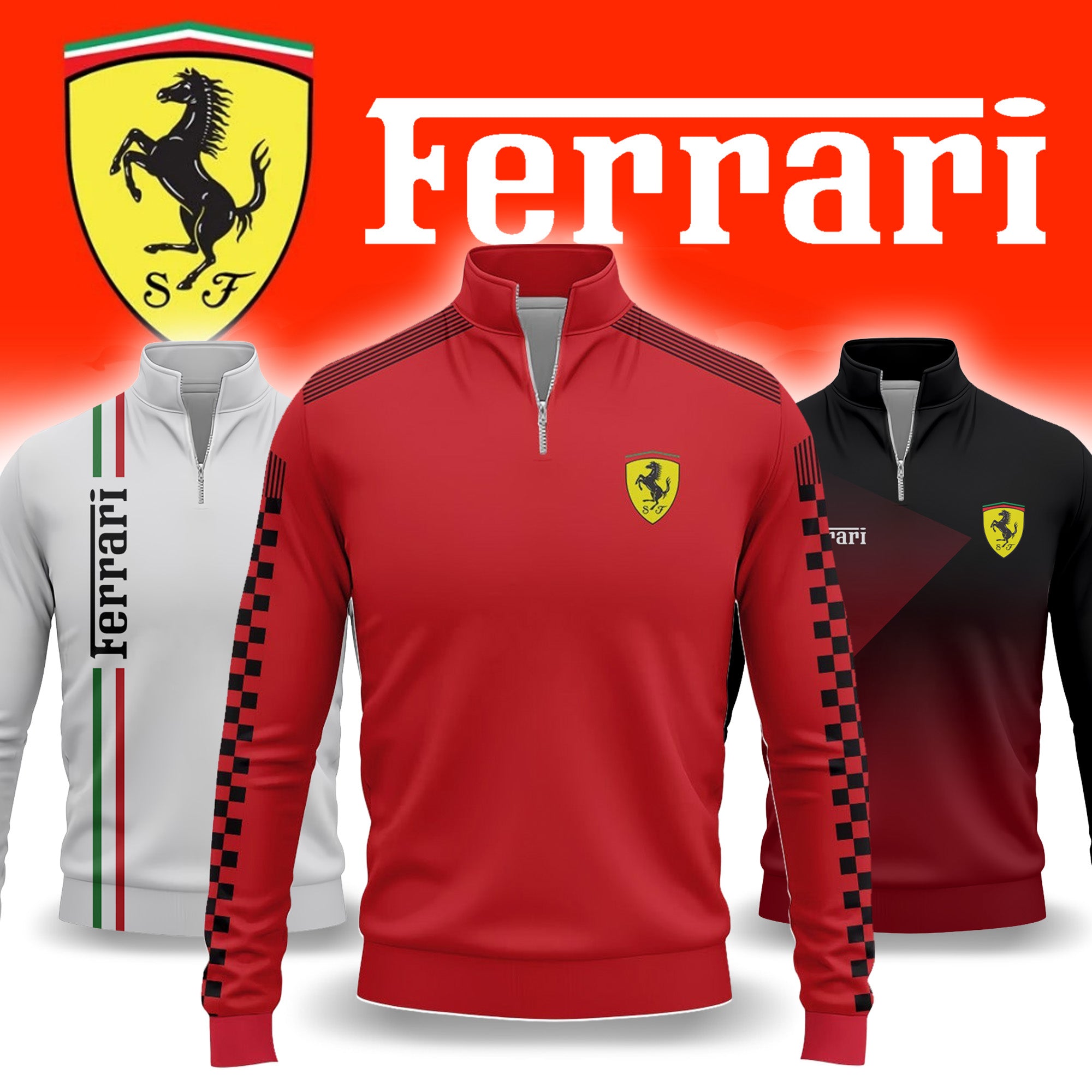 Ferrari Quarter-zip Pullover