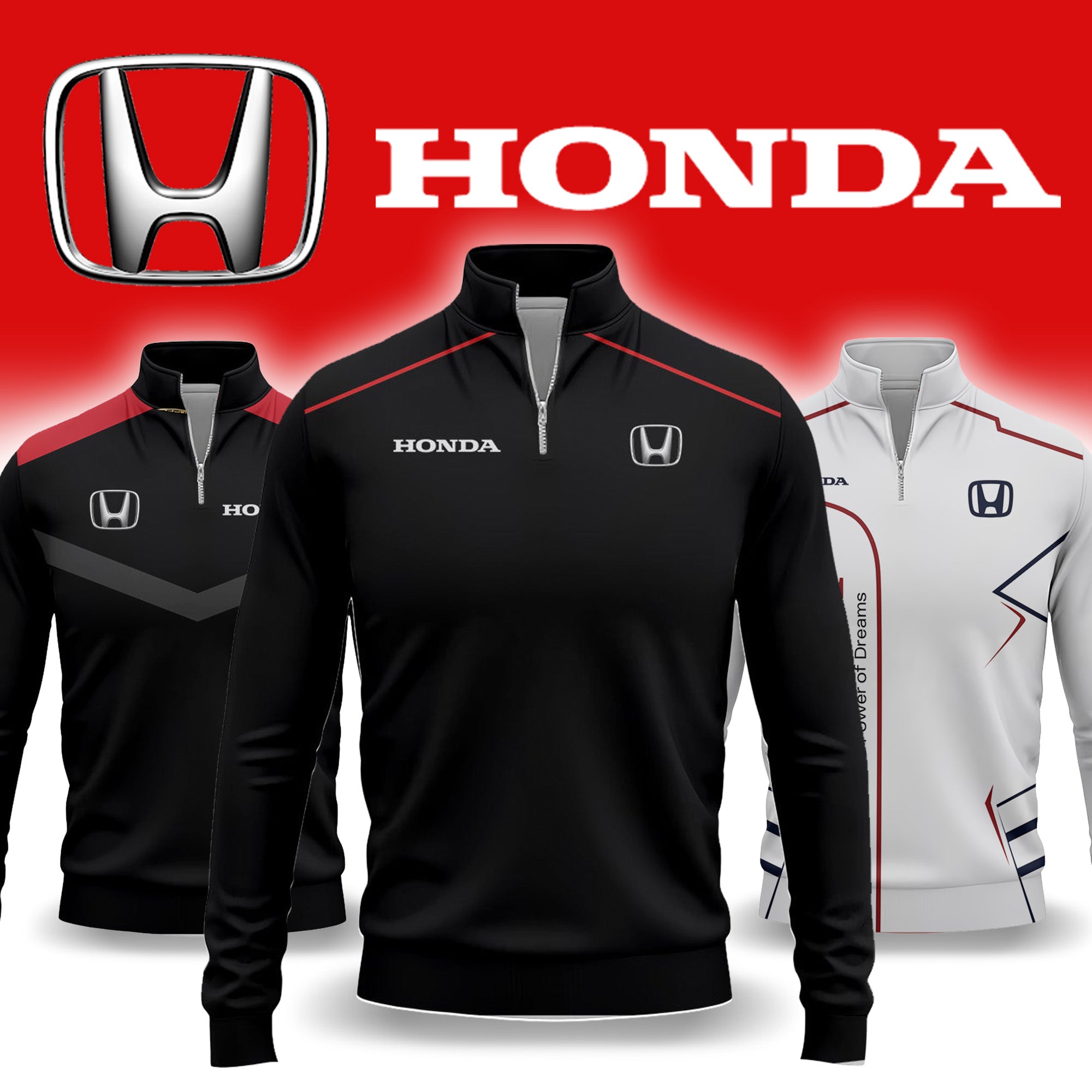 Honda Quarter-zip Pullover