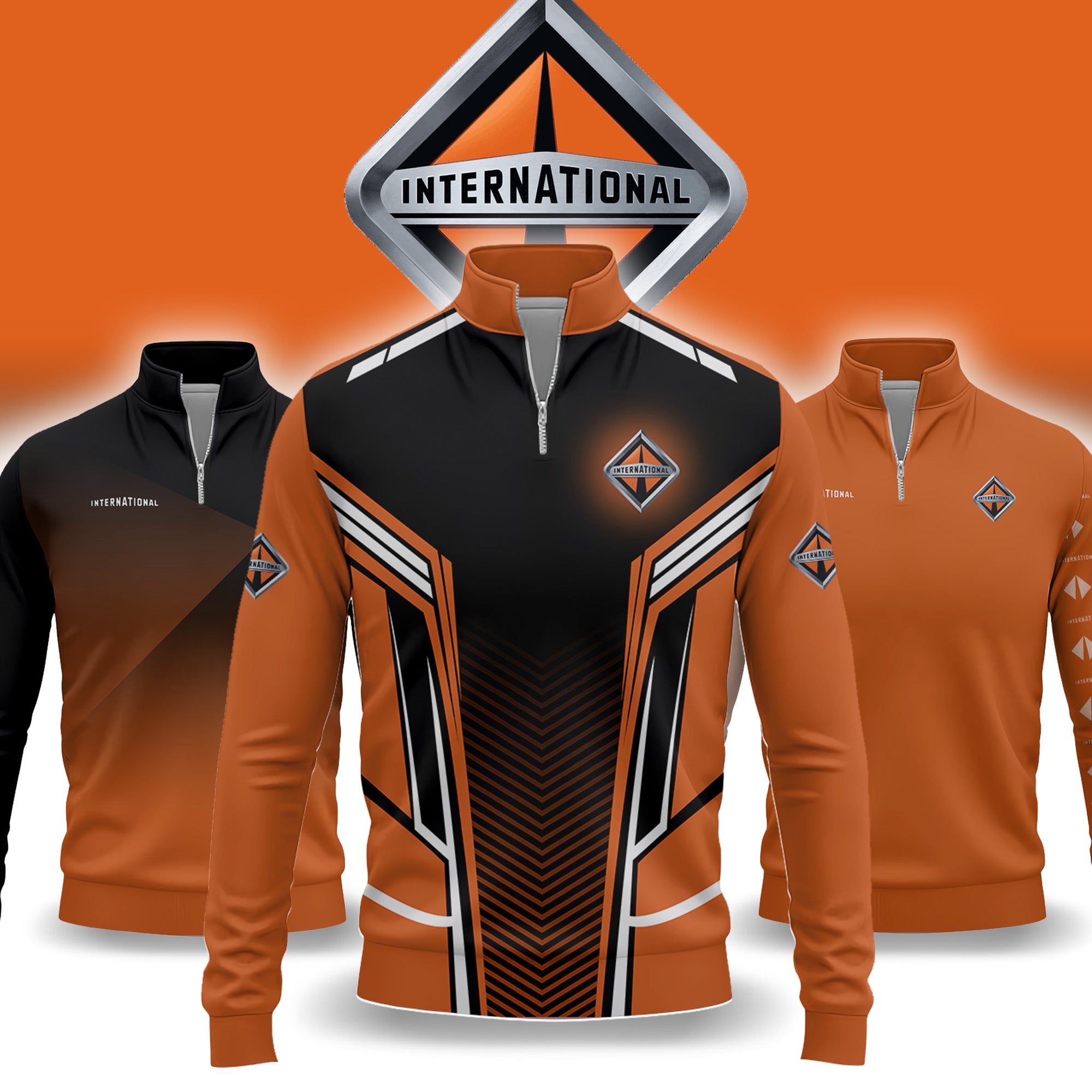 International Trucks Quarter-zip Pullover