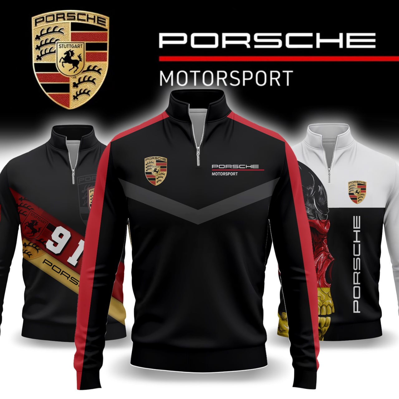 Porsche Quarter-zip Pullover
