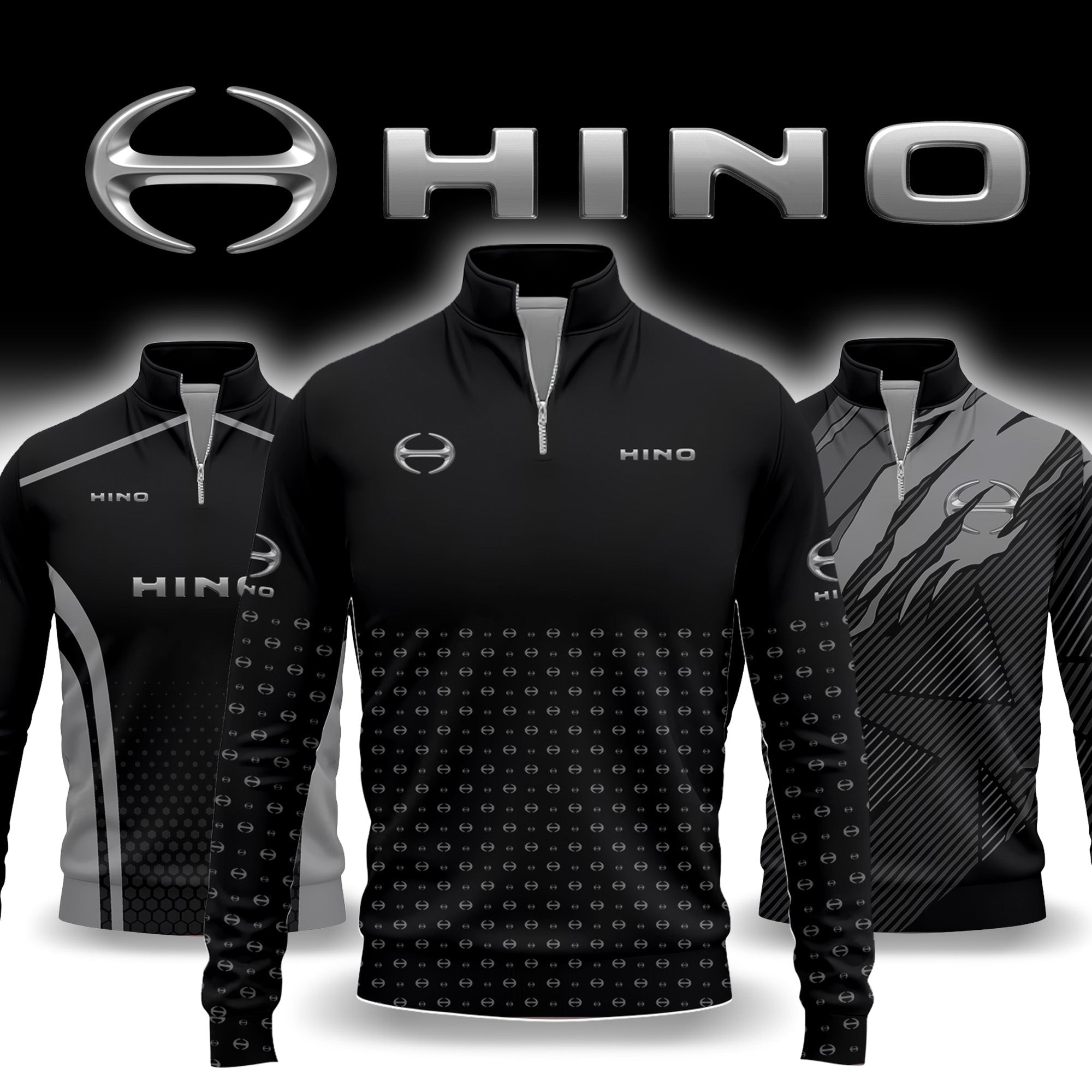 Hino Motors Quarter-zip Pullover