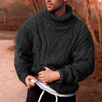 BOGO | Men's High Neck Twist Knit Sweater V9