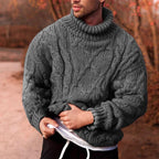 BOGO | Men's High Neck Twist Knit Sweater V9