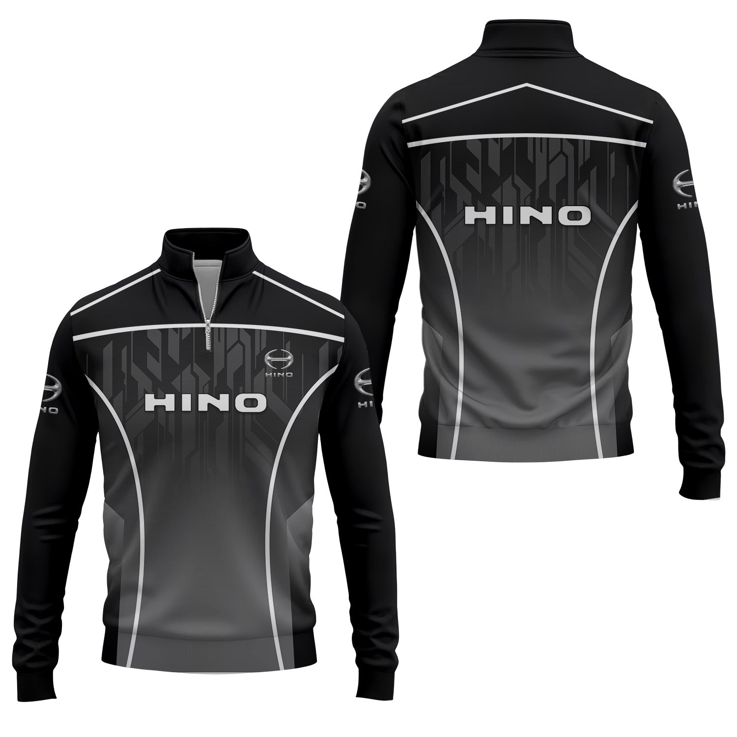 Hino Motors Quarter-zip Pullover USPL1936