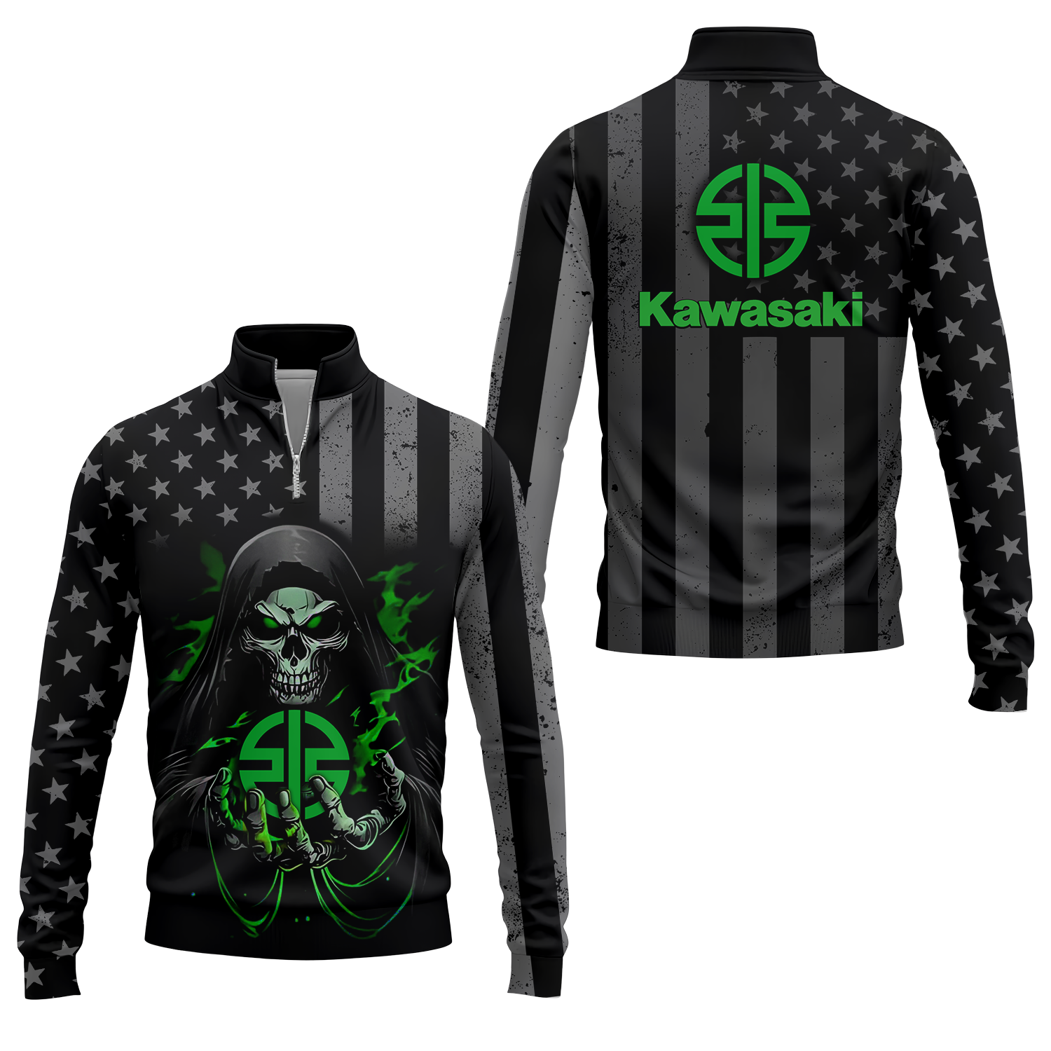 Kawasaki Quarter-zip Pullover USPL906