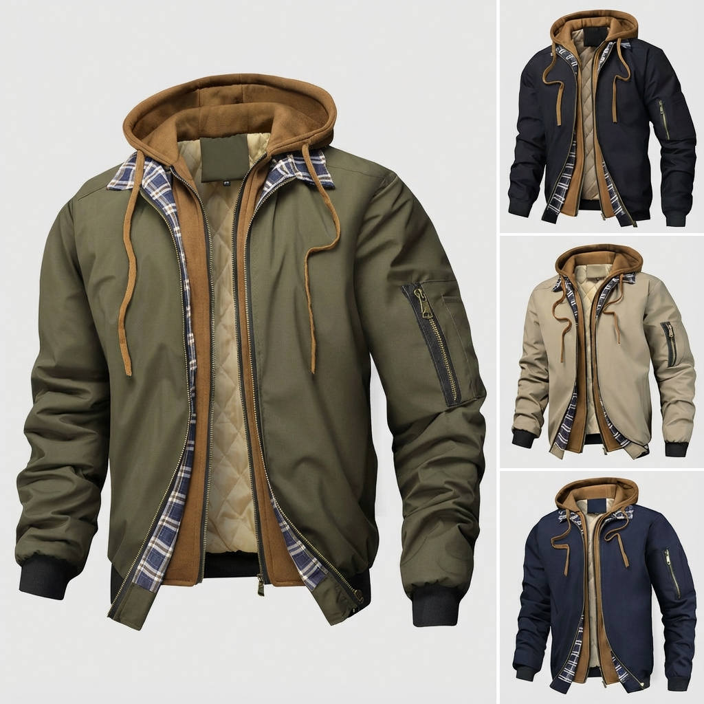 BOGO | Men’s Premium Quilted Jacket Hoodie