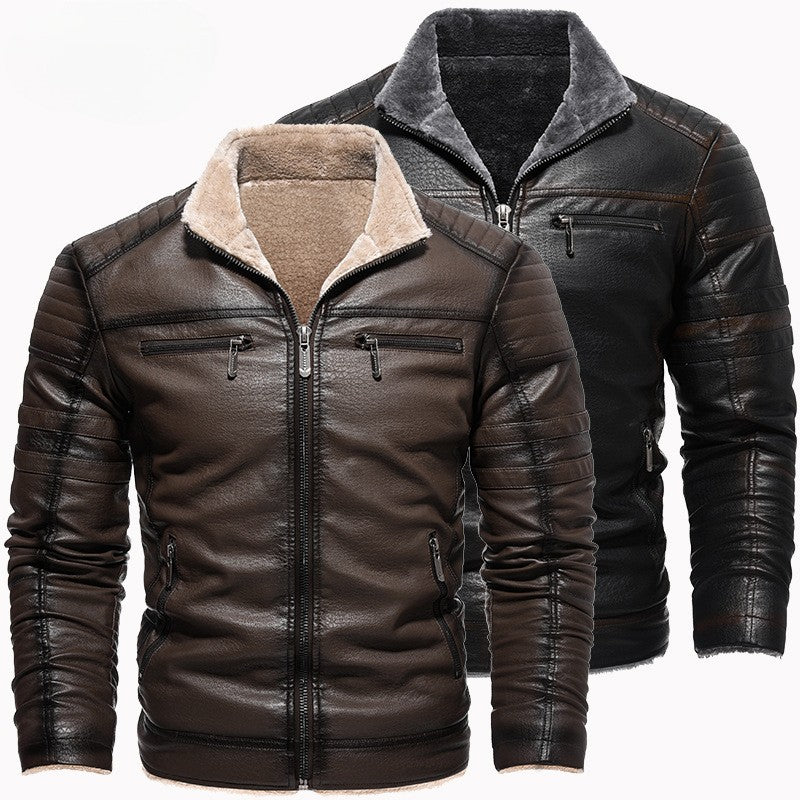 BOGO | Men's Classic Luxe Faux Leather Winter Jacket V5