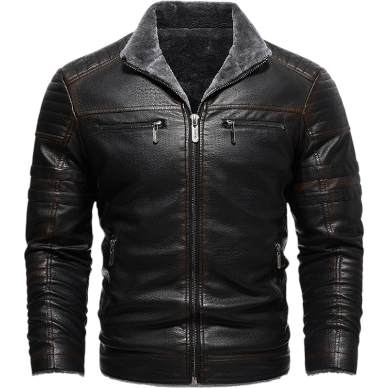 BOGO | Men's Classic Luxe Faux Leather Winter Jacket V5