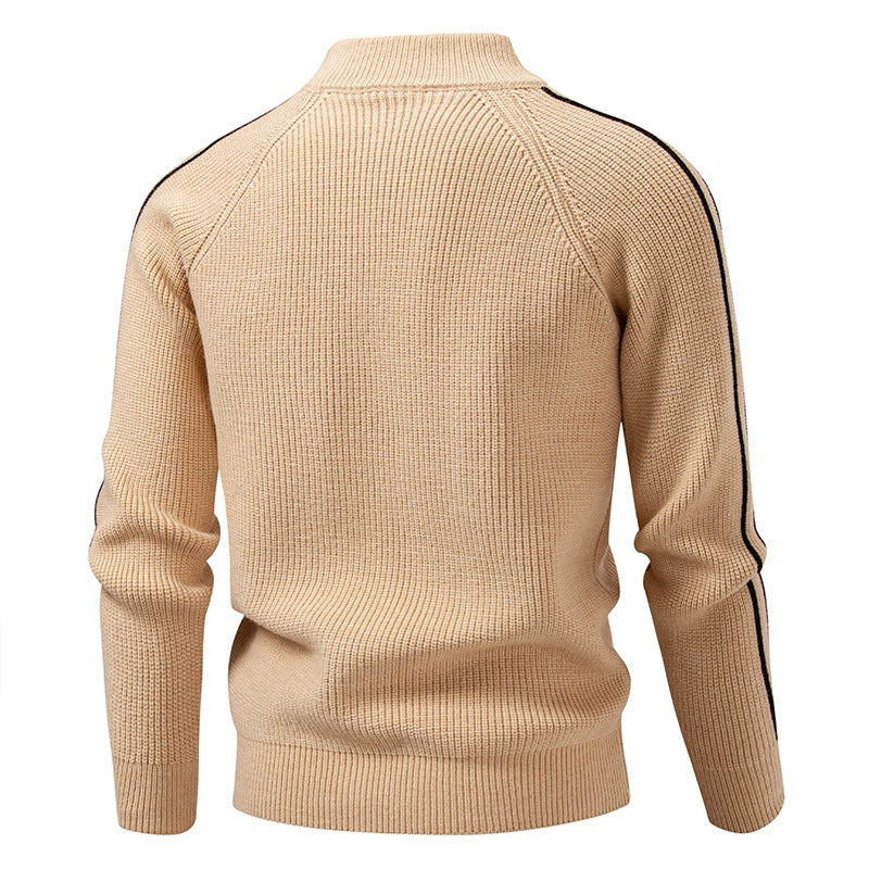 BOGO | Men’s Stand Collar Dual-Zip Knit Jacket