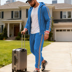 BOGO | Men's Striped Hoodie Jacket with Zipper V8