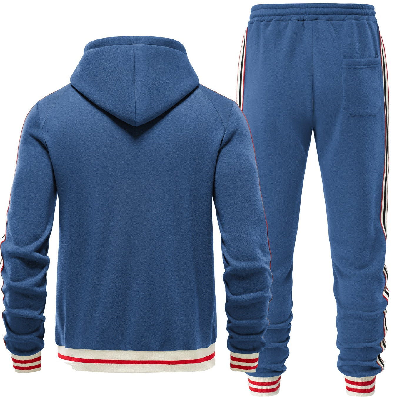 BOGO | Men's Striped Hoodie Jacket with Zipper V8