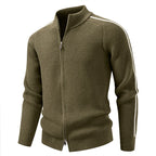 BOGO | Men’s Stand Collar Dual-Zip Knit Jacket