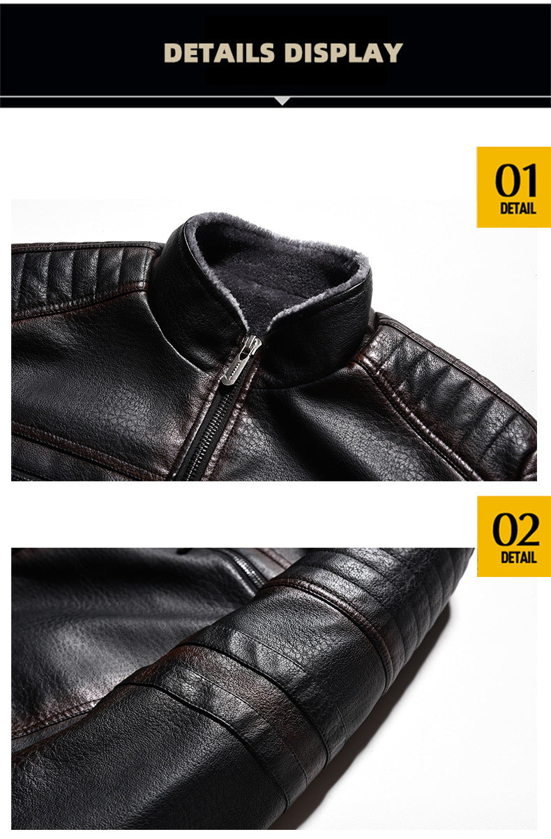 BOGO | Men's Classic Luxe Faux Leather Winter Jacket V5