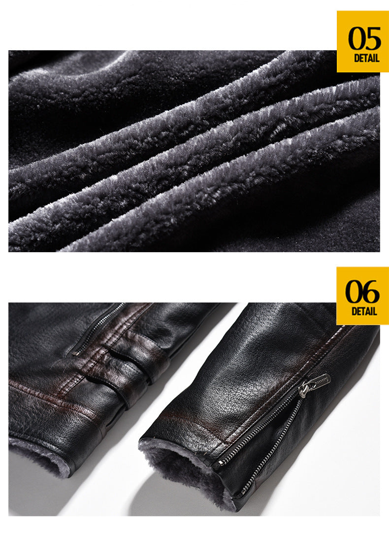 BOGO | Men's Classic Luxe Faux Leather Winter Jacket V5