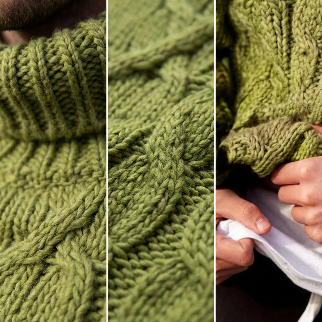 BOGO | Men's High Neck Twist Knit Sweater V9