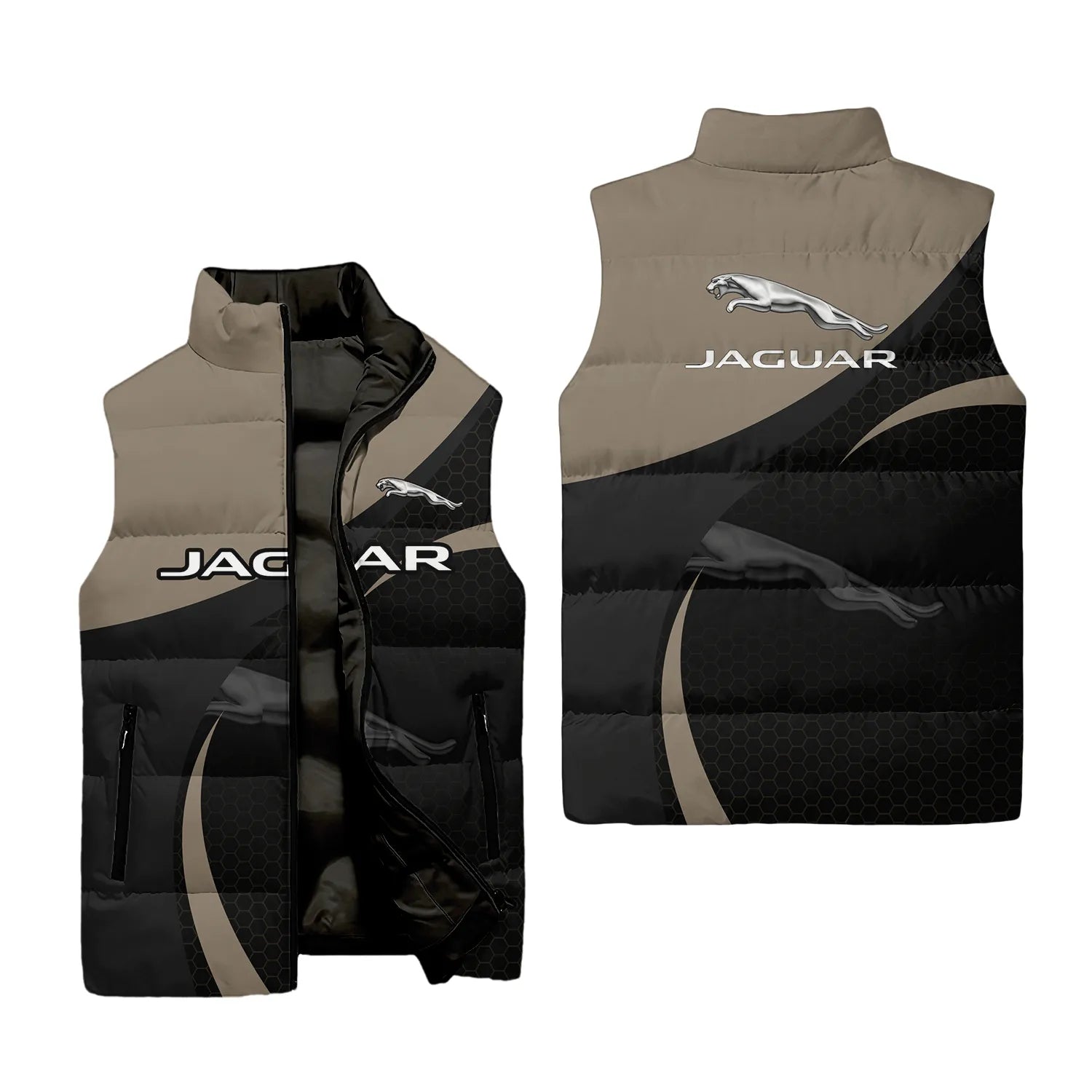 Jaguar Sleeveless Puffer Jacket