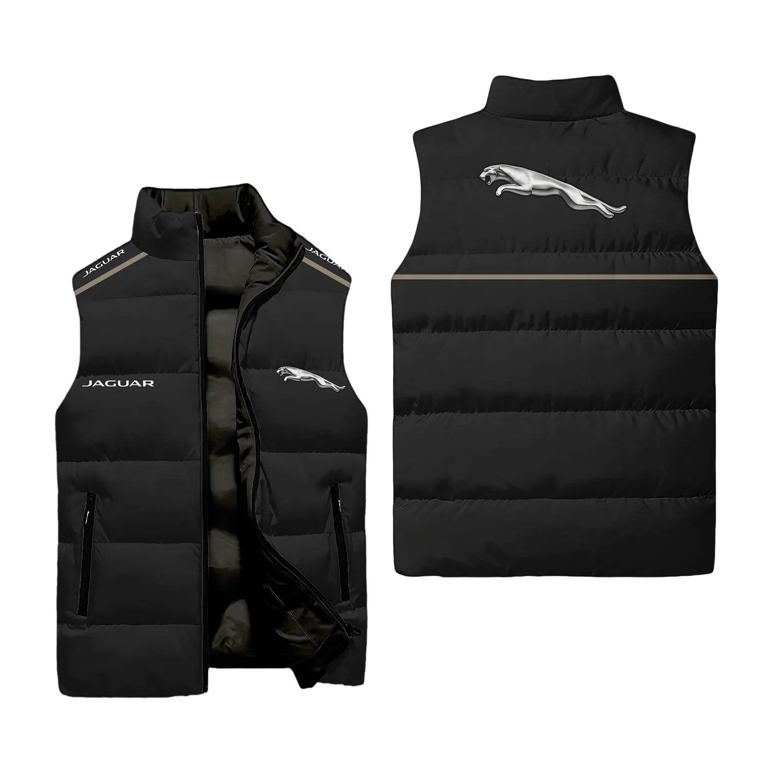 Jaguar Sleeveless Puffer Jacket