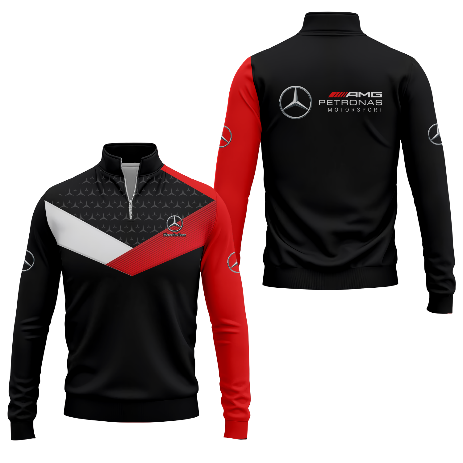 Mercedes Apparels MERC027 - Quarter-zip Pullover