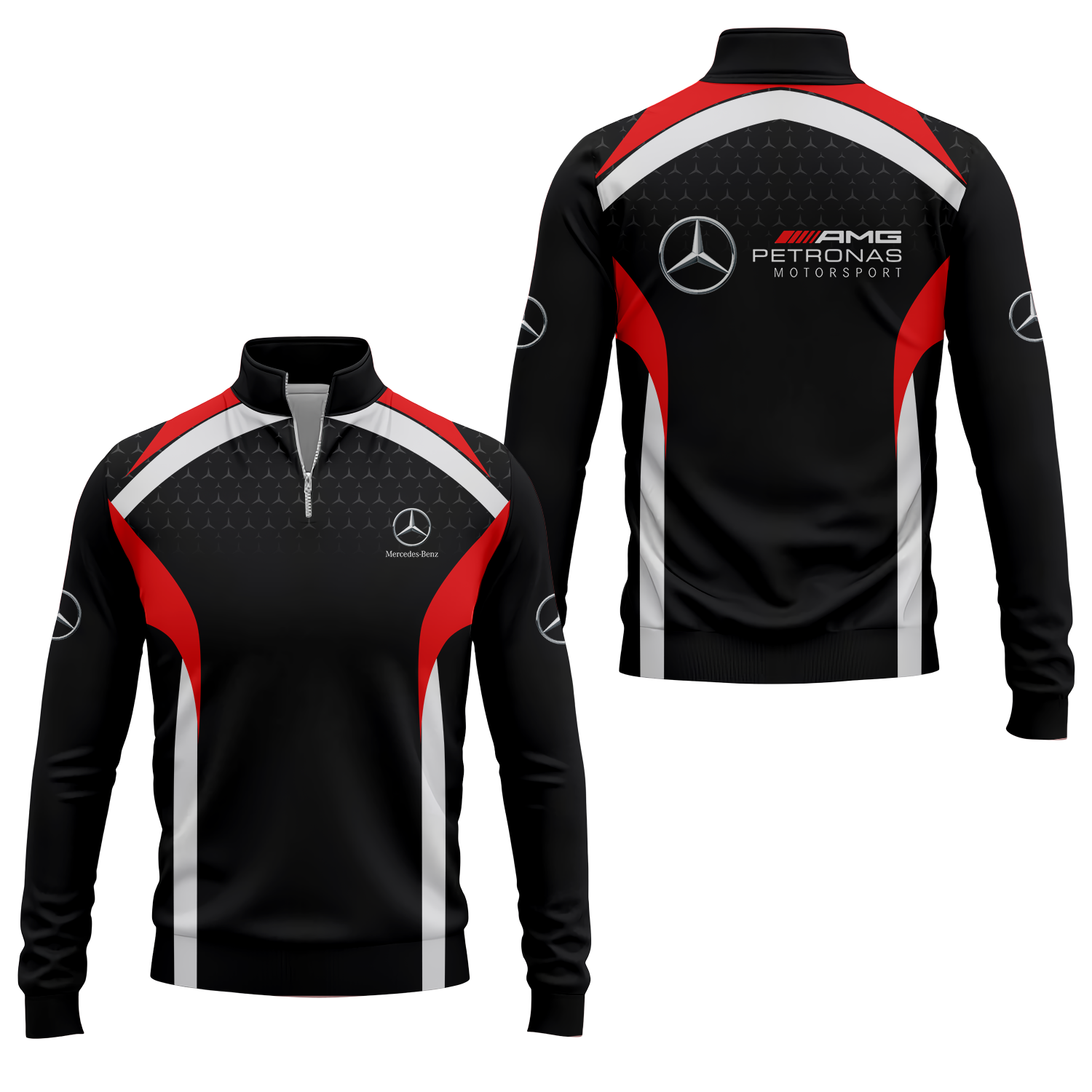 Mercedes Apparels MERC028 - Quarter-zip Pullover