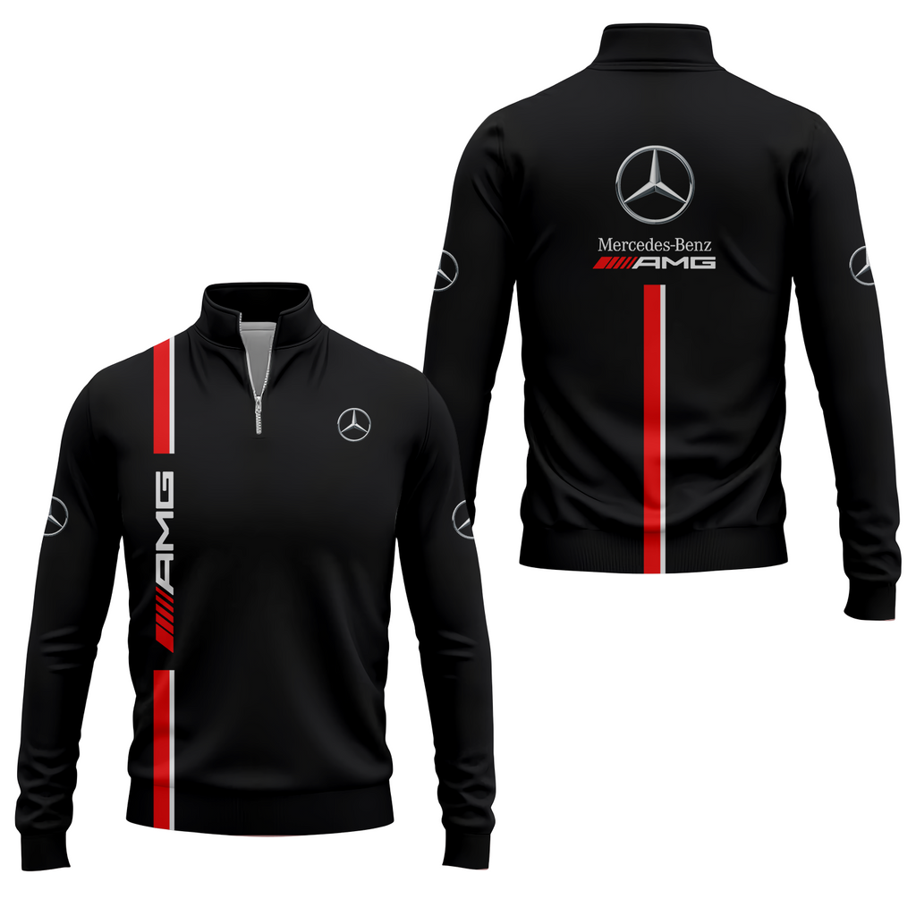 Mercedes Apparels MERC016 - Quarter-zip Pullover