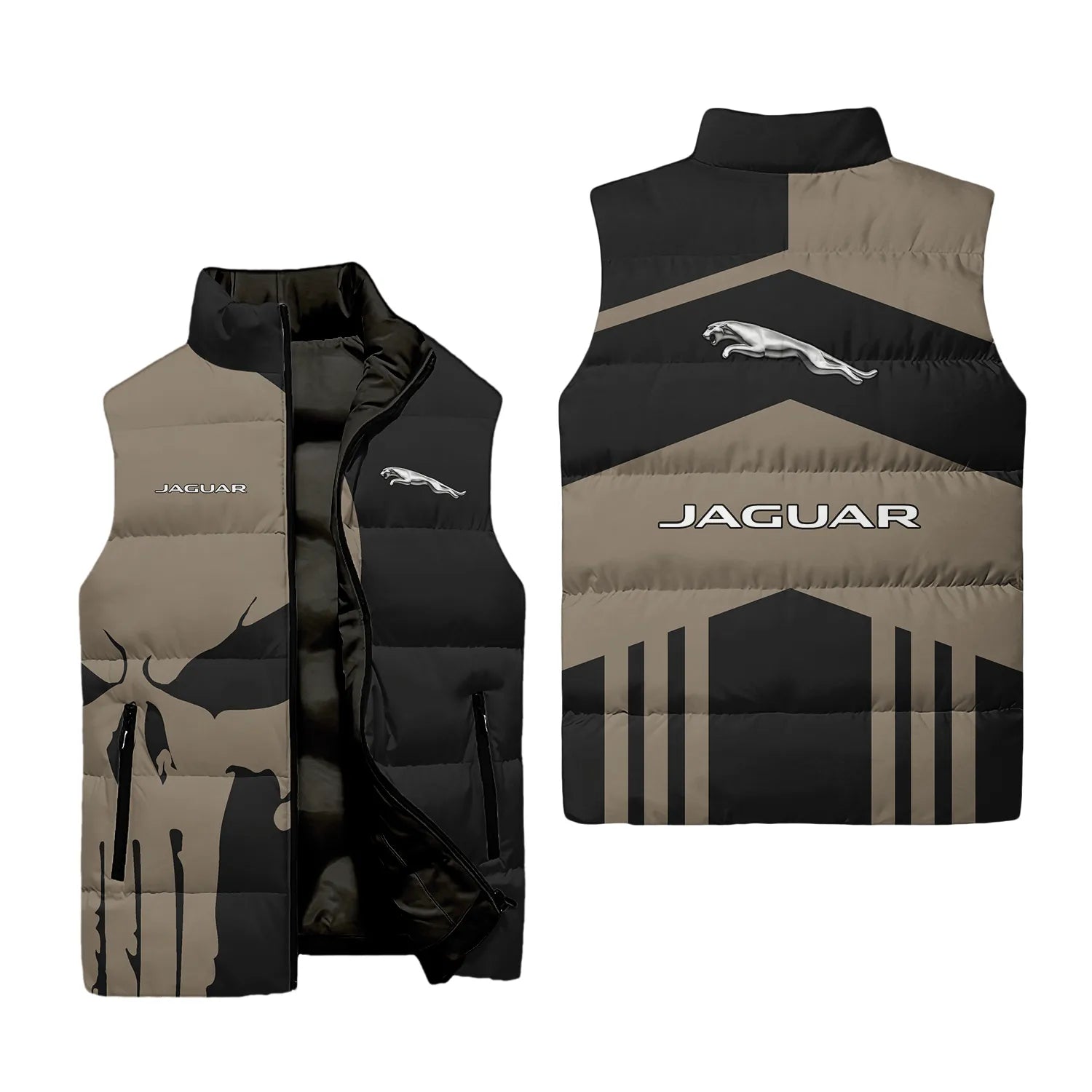 Jaguar Sleeveless Puffer Jacket