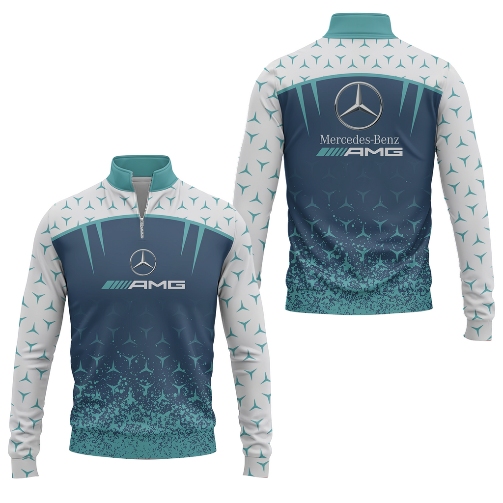 Mercedes Apparels MERC024 - Quarter-zip Pullover