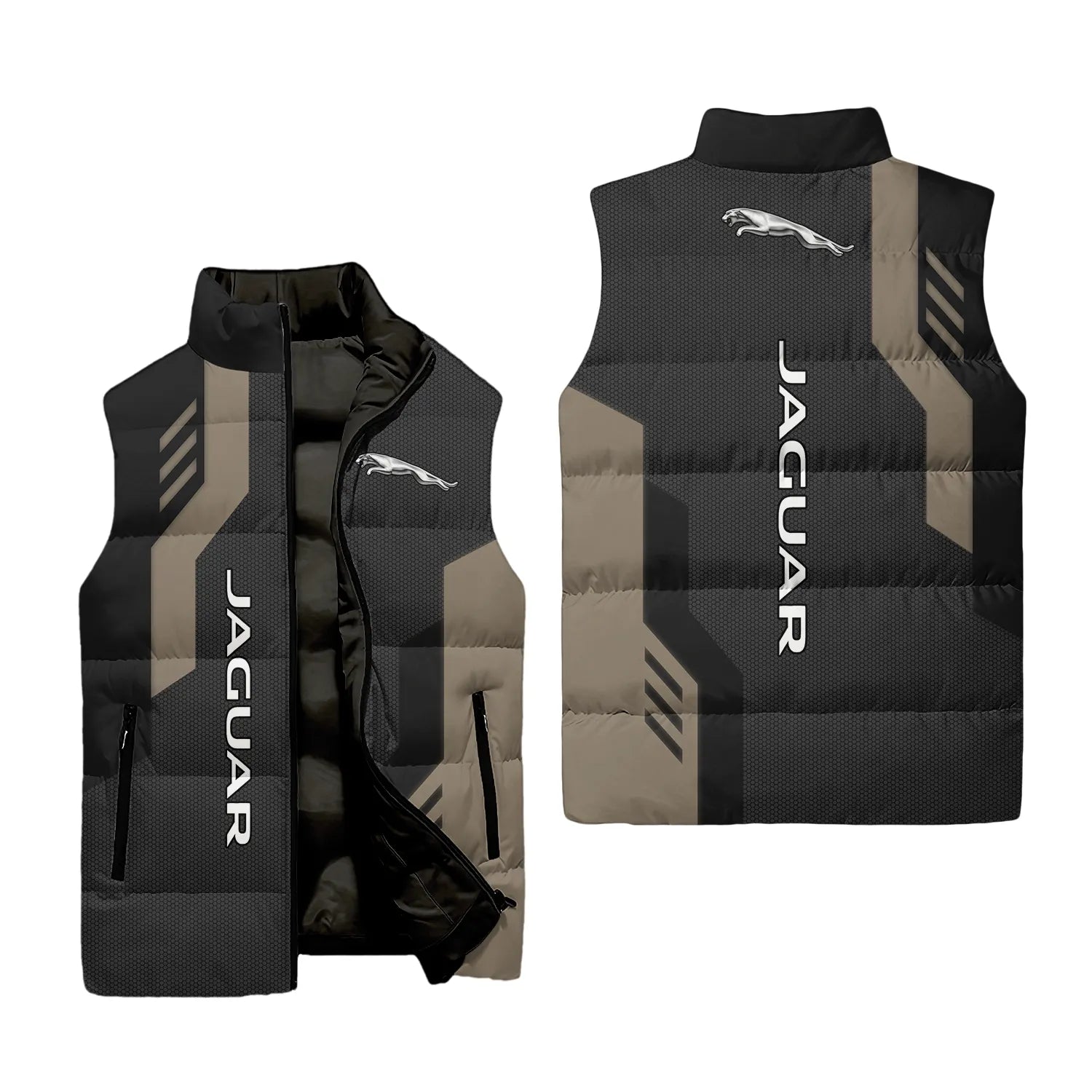 Jaguar Sleeveless Puffer Jacket