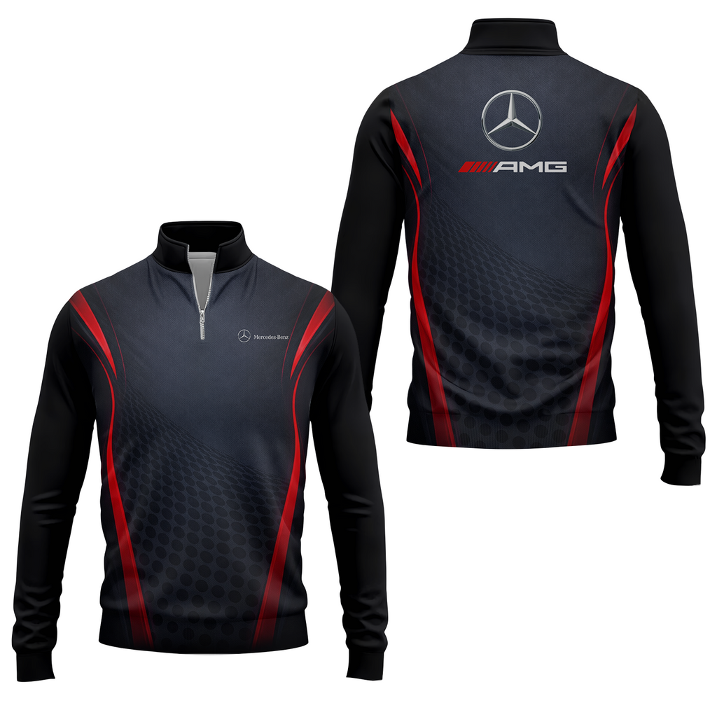 Mercedes Apparels MERC012 - Quarter-zip Pullover