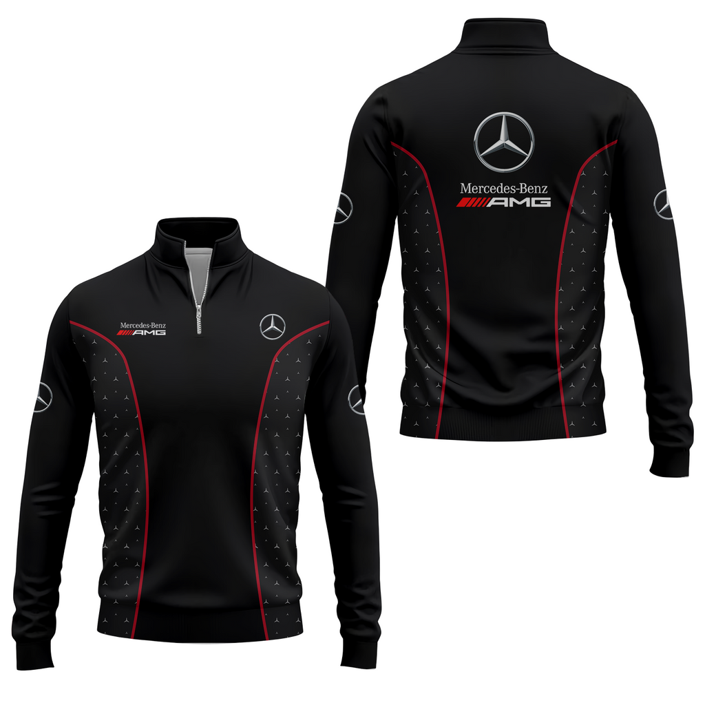 Mercedes Apparels MERC013 - Quarter-zip Pullover
