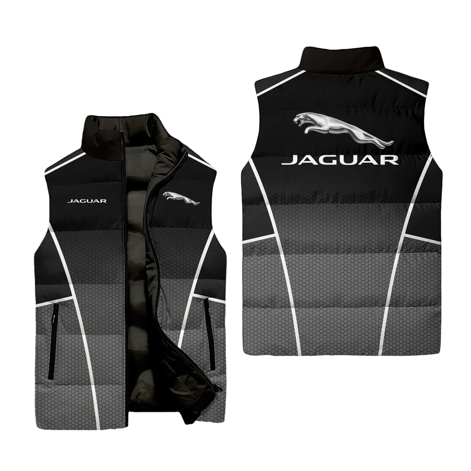 Jaguar Sleeveless Puffer Jacket