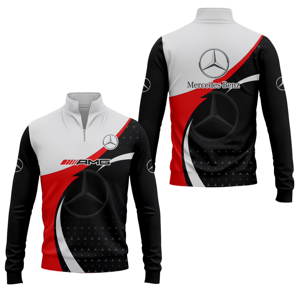 Mercedes Apparels MERC007 - Quarter-zip Pullover