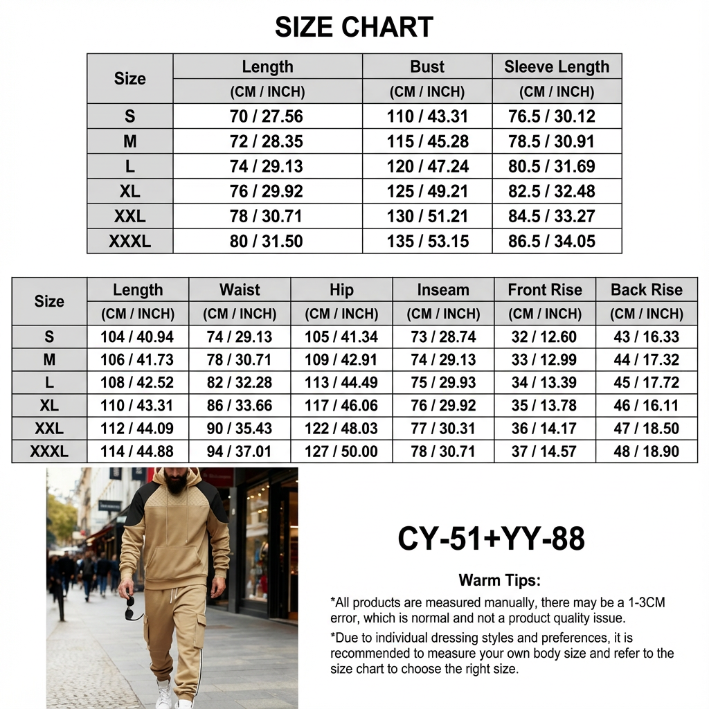 BOGO | Men’s Premium Color-Block Hoodie & Jogger Set