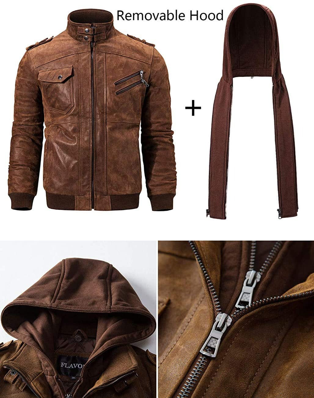 BOGO | Men’s Premium Hooded Leather Jacket