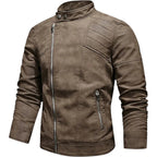 BOGO | Men's PU Leather Jacket with Fleece Lining, Zipper Closure V2