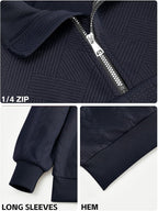BOGO | Men’s Premium Jacquard Half-Zip Sweatshirt