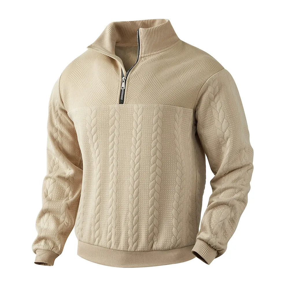 BOGO | Men’s Premium Jacquard Half-Zip Sweatshirt