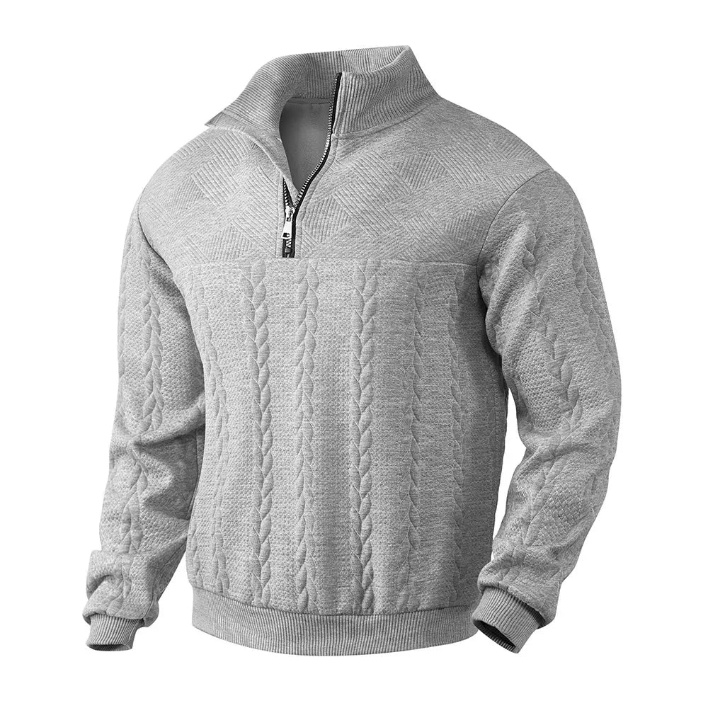 BOGO | Men’s Premium Jacquard Half-Zip Sweatshirt