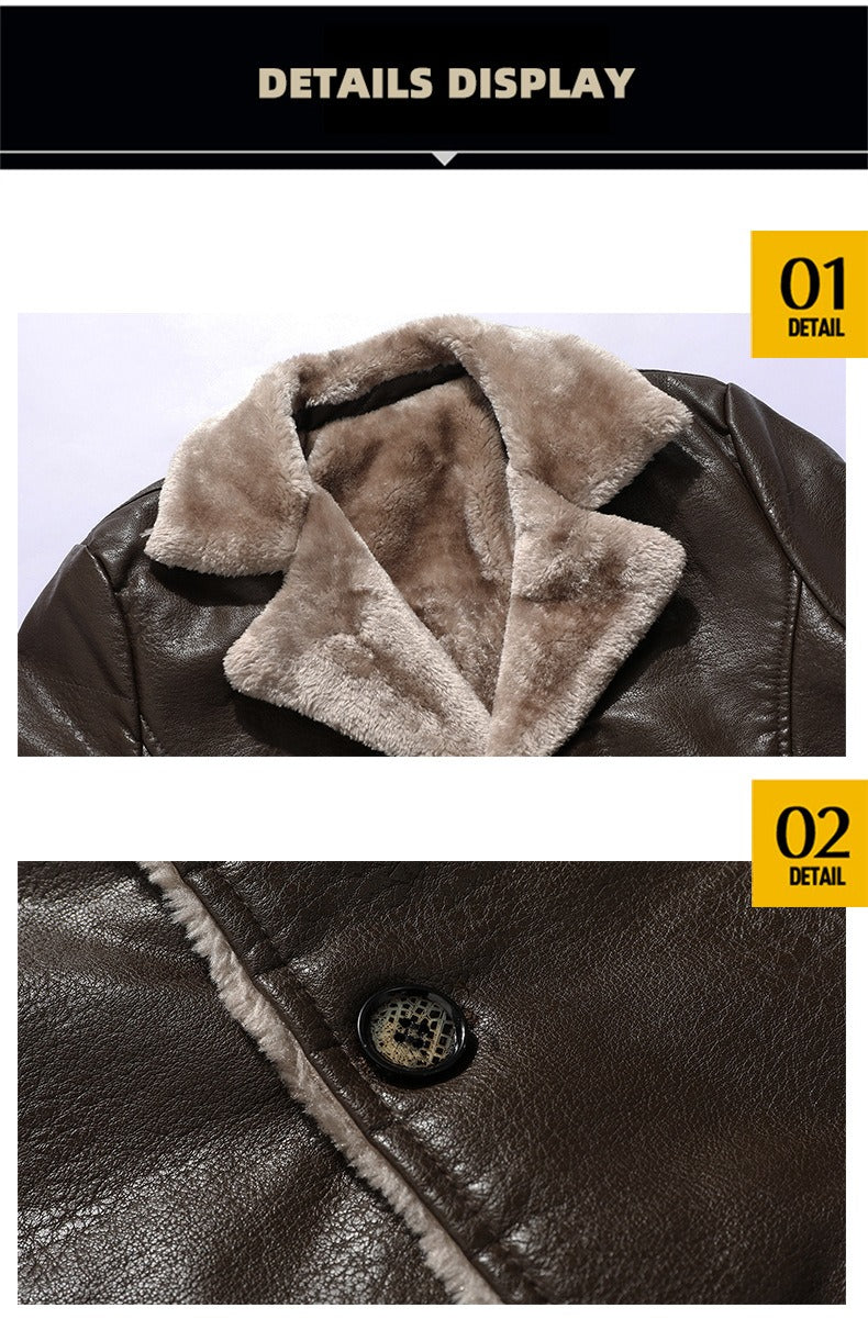 BOGO | Men’s Premium Leather Plush Jacket