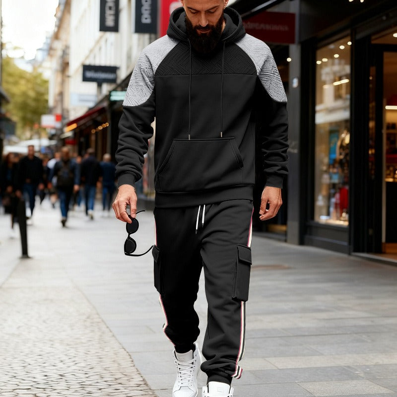 BOGO | Men’s Premium Color-Block Hoodie & Jogger Set