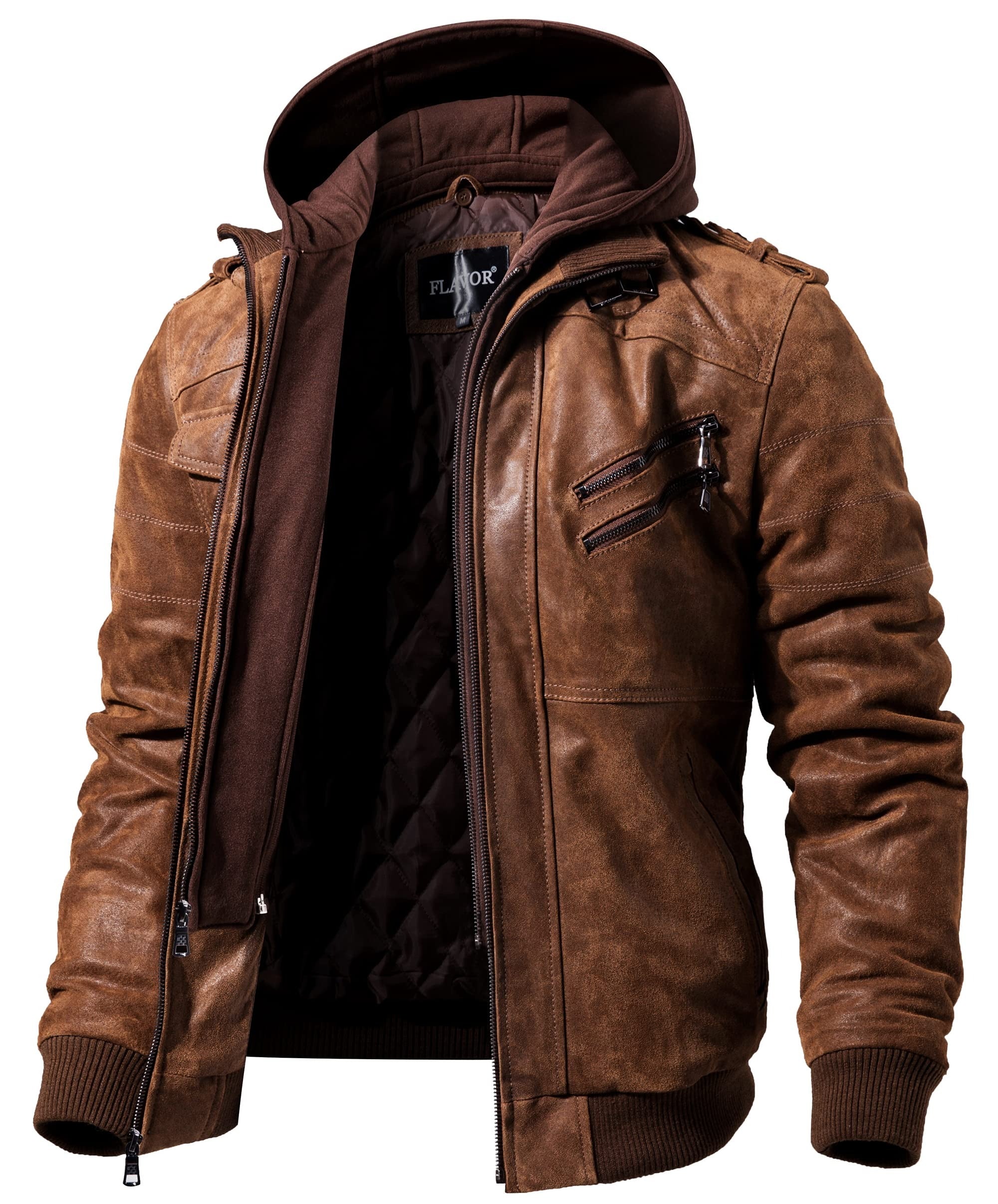 BOGO | Men’s Premium Hooded Leather Jacket